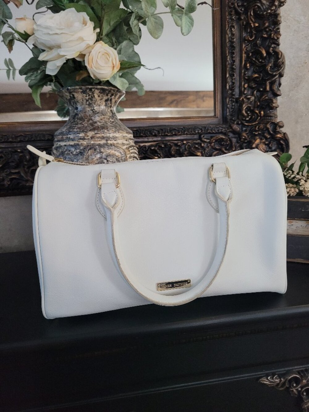 Leather Brooks Brothers handbag